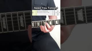 Need You Tonight Guitar  Tabs guitartabs guitarcover guitarsheetmusic guitarlesson [upl. by Puto]