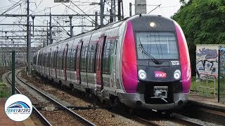 Les trains NAT Z50000 quotFrancilienquot de la banlieue nord Parisienne [upl. by Yrennalf]