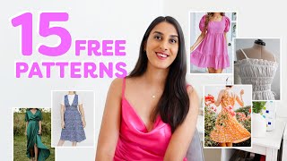 15 FREE dress sewing patterns for summer with inspo 🌸 Beginner Friendly ✨ [upl. by Lonne]