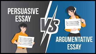 Difference between Persuasive and Argumentative Essay [upl. by Nahallac409]