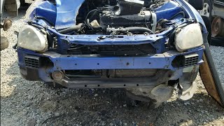 Honda DelSol Front Bumper Crash Bar Removal Junkyard Edition [upl. by Hnaht697]