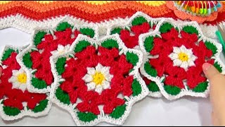 Carpetitas navideñas Posavasos TEJIDO CROCHET FACIL [upl. by Busiek]