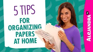 How to Organize Papers amp Documents at Home Part 1 of 10 Paper Clutter Series [upl. by Aennyl]