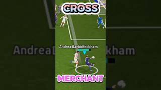 Cross Merchant☠️😈😮‍💨 efootball shorts pes [upl. by Omrellig897]