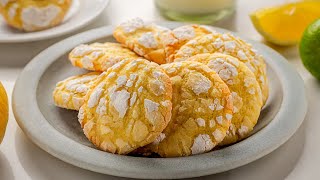 Lemon Crinkle Cookies Recipe [upl. by Laemsi]