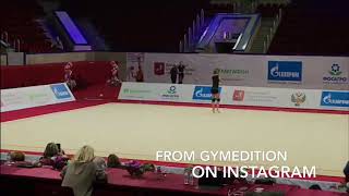 Alexandra Soldatova Clubs GPMoscow 2018 Podium Training [upl. by Daisey]