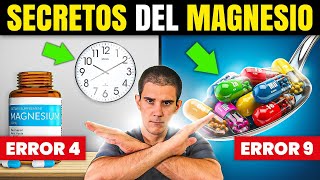 ¡10 ERRORES MAGNESIO⚠️❌REVELADO Cómo tomar MAGNESIO CORRECTAMENTE✅ [upl. by Nobell258]