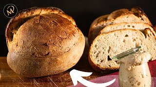 Sauerteig Basic Brot  Mein einfaches Standard Sauerteigbrot Rezept [upl. by Brnaby]