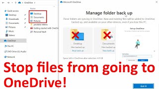 SIGN OUT of SYNCING OneDrive in SECONDS I turn off onedrive windows I How to stop OneDrive syncing [upl. by Lebisor]