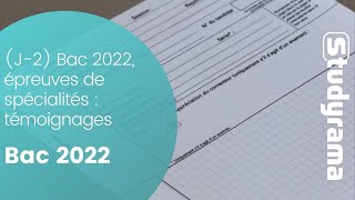 Bac 2022 épreuves de spécialités  Témoignages Jour 2 [upl. by Stanway]