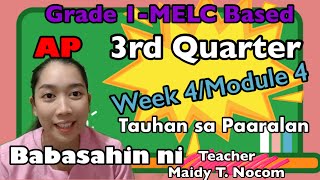 Grade 1 AP Tauhan sa Paaralan Quarter 3Week 4 MELC Based [upl. by Eon]