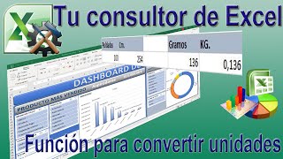 Como convertir unidades de medida peso de cualquier tipo en Excel [upl. by Riabuz]