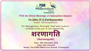 ANNUAL DAY SHARANAGADHI  PSBB Millennium School  CBE [upl. by Ethelin]