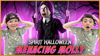 SHE’S BACK  Spirit Halloween Menacing Molly animatronic unboxing and demo  Spirit Halloween 2023 [upl. by Ruscher658]