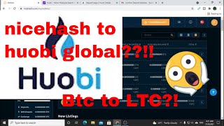 nicehash to huobi global exchange Btc to Ltc in nicehash [upl. by Esinrahc]