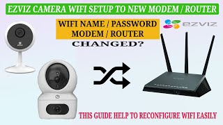 How to Change the WiFi Network for Your EZVIZ Cameras  H7C Dual Lens Indoor Camera Tutorial [upl. by Uv747]