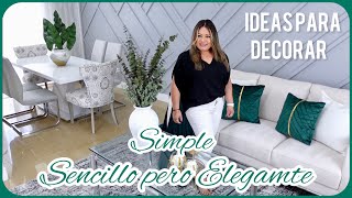 IDEAS PARA DECORAR LA SALA Y EL COMEDOR EN TONES NEUTRALES Y VERDE 🌿 DECORANDO CON SHEIN [upl. by Eppesuig]