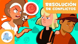 RESOLUCIÓN DE CONFLICTOS para niños 🤝 Asertivo 😡 Agresivo 😞 Pasivo 😒 Pasivoagresivo [upl. by Oinotnaocram35]