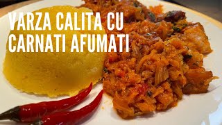 Varza calita cu carnati Reteta pas cu pas [upl. by Meave842]