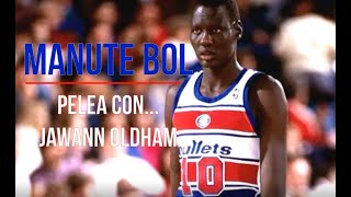 Manute bol vs Jawann Oldham [upl. by Hniv]