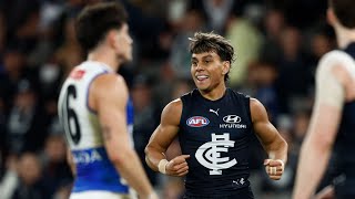 Jesse Motlop  AFL 2024 Round 19 Highlights  Carlton vs North Melbourne [upl. by Buck]