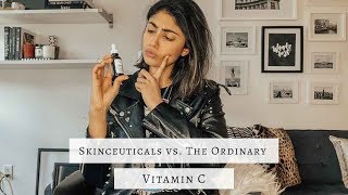 Vitamin C Serum Comparison  Skinceuticals vs The Ordinary [upl. by Salomie]