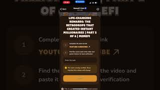 Life changing rewards memefi code  memefi video code life changing rewards [upl. by Kinny688]