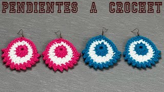 PASO A PASO PARA TEJER ARETES A CROCHET [upl. by Hilliard]