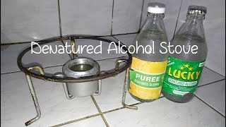 Denatured alcohol stove [upl. by Britni]