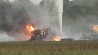 Oil Well Blow Out 10 31 2013 [upl. by Treble644]