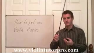 Learn How to Rosin the Violin Bow [upl. by Valentijn687]