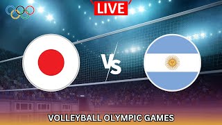 LIVE Japan vs Argentina Volleyball  Menss Olympic Games [upl. by Laitselec]