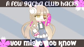 4 Unpopular Gacha Club HacksTricks✨┊Gacha Club Tutorial [upl. by Aikcin379]