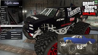 GTA 5 Online  Vapid Liberator amp Cheval Marshall Customization [upl. by Ottillia689]