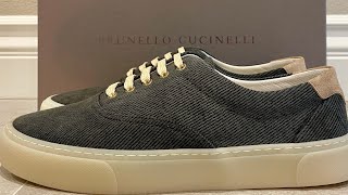 BRUNELLO CUCINELLI CAVALRY SAIL SNEAKERS Dark Grey [upl. by Lynelle]