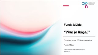 Funda Müjde DON Support Beurs 2022 audioversie [upl. by Nicola]