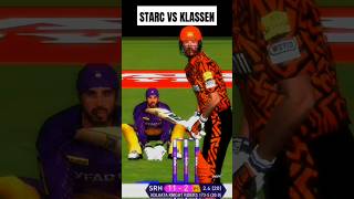 KLASSEN VS STARC  IPL 2024 KKR VS SRH FINAL cricket ipl shorts mitchellstarc [upl. by Neerroc3]