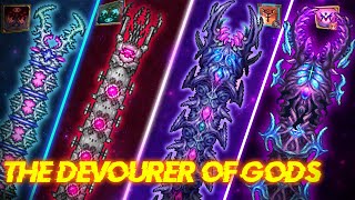 The Evolution of Devourer of Gods 2016  2024  Terraria Calamity Mod Evolution [upl. by Yemac167]