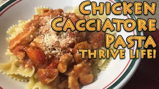 Chicken Cacciatore Pasta THRIVE LIVE Recipe [upl. by Benildas]