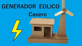 Como Hacer MINI GENERADOR EOLICO Escolar [upl. by Arabrab804]