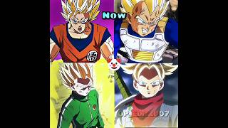 Dragon Ball Then ☠️ DBS Vs DBZ dbs dbz anime shorts goku vegeta gohan trunks trading [upl. by Natam]