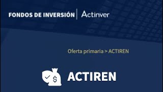 ¿Qué hago si mi dinero se invirtió en el fondo ACTIREN de Bursanet de Actinver [upl. by Tirrell]