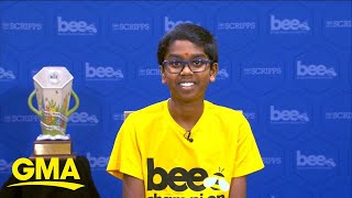 12yearold wins 2024 Scripps National Spelling Bee [upl. by Ching]