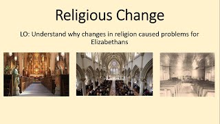 Elizabeth Unit 4 Lesson 2 Changes in Religion [upl. by Inohs]