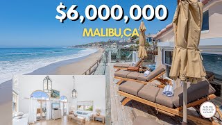 Touring a 6000000 beachfront property in Malibu California inside an elite gated community [upl. by Lion479]