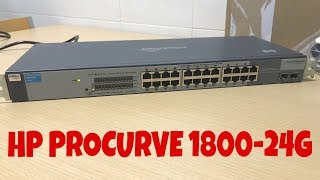 Switch HP Procurve 1800 24G Unboxing [upl. by Ely541]