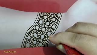 very beautiful Puja special mehndi designs for beginnersArabic mehndi designs 2024viralvideo [upl. by Gelhar]