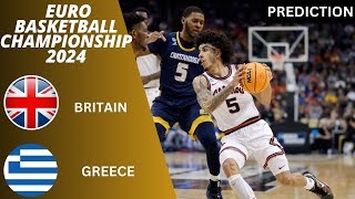 Great Britain vs Greece Euro Basketball Championship Qualifiers 2024 Match Preview Prediction [upl. by Server692]