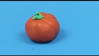 Cómo hacer figuras de fondant para pasteles calabaza [upl. by Yttap711]