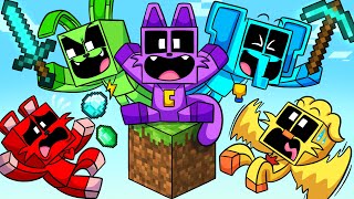 SKYBLOCK SMILING CRITTERS in MINECRAFT Poppy Playtime 3 Animation [upl. by Dickerson]